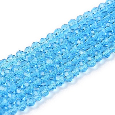 Glass Beads Strands EGLA-A044-T4mm-D08-1