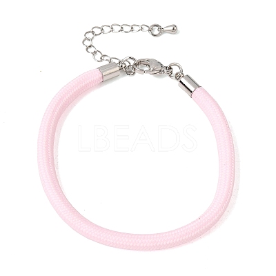 Braided Round Polyester Cord Bracelet Makings FB-CBAEDA0-01P-28-1