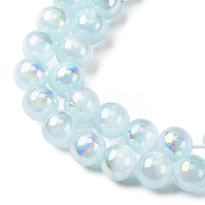 Plating Natural Selenite Beads Strands G-G120-A01-01-03-1