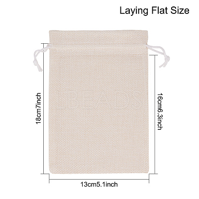 Burlap Packing Pouches Drawstring Bags ABAG-BC0001-07A-18x13-1