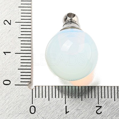 Opalite Perfume Bottle Pendants G-K338-22P-09-1