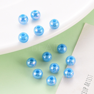 Opaque Acrylic Beads MACR-S370-D6mm-9-1