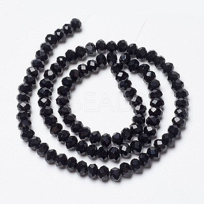 Opaque Solid Color Glass Beads Strands EGLA-A034-P6mm-D18-1