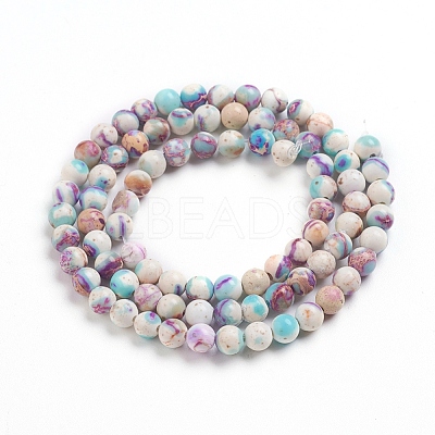 Natural Imperial Jasper Beads Strands X-G-E358-4m-01-1