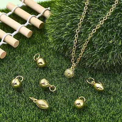 21Pcs 7 Styles Brass Pendants KK-CJ0005-83-1