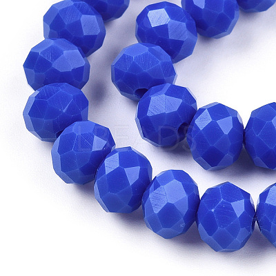 Opaque Solid Color Glass Beads Strands EGLA-A034-P2mm-D32-1