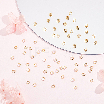 200Pcs 304 Stainless Steel Round Rings STAS-BBC0010-21C-1