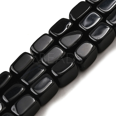Natural Black Onyx Beads Strands G-F791-C03-1