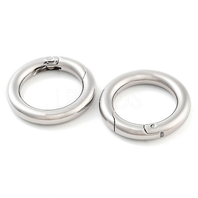Non-Tarnish 304 Stainless Steel Spring Gate Rings STAS-Q032-1B-1