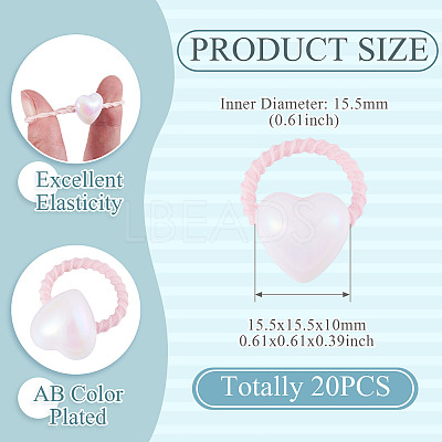 10Pcs Plastic Girls Hair Accessories OHAR-TAC0011-001A-1