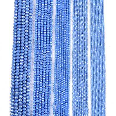Electroplate Glass Beads Strands EGLA-A044-P1mm-A17-1