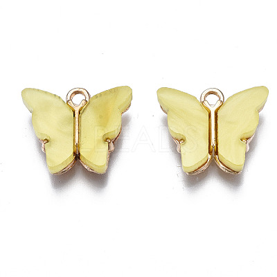 Alloy Acrylic Pendants LS-X-ENAM-R136-01D-1