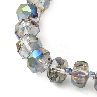 Transparent Electroplat Glass Beads Strands EGLA-P062-01A-HP03-1