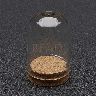 Glass Dome Cloche Cover AJEW-P043-S-1