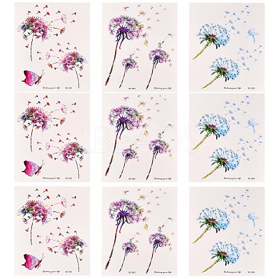 Dandelion Body Art Tattoos JX100A-1