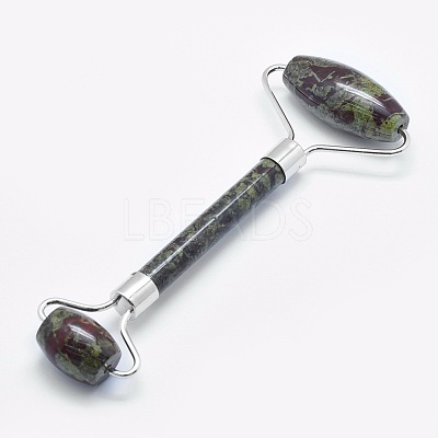 Natural Dragon Blood Jasper Brass Face Massager MRMJ-G009-05P-1
