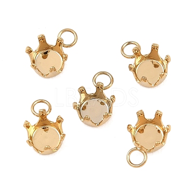 304 Stainless Steel Pendant Rhinestone Claw Charms Settings STAS-B121-01A-G-1