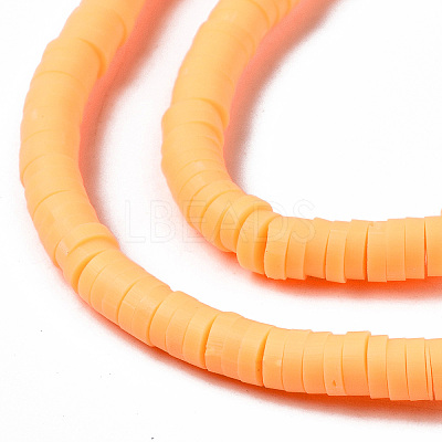 Flat Round Handmade Polymer Clay Bead Spacers LS-CLAY-R067-3.0mm-15-1