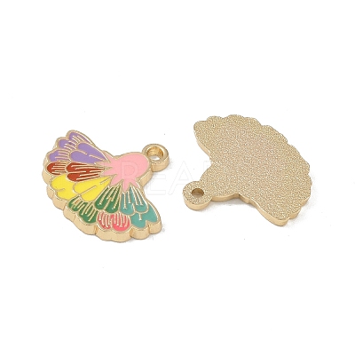 Rack Plating Alloy Enamel Pendants FIND-I038-07A-1