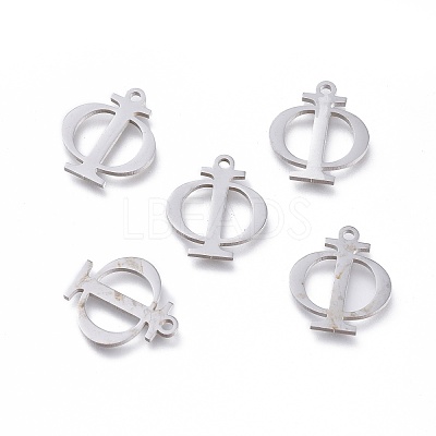 Tarnish Resistant 304 Stainless Steel Charms STAS-K215-09P-1