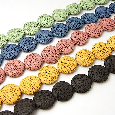 Natural Lava Rock Beads Strands G-I034-M-1