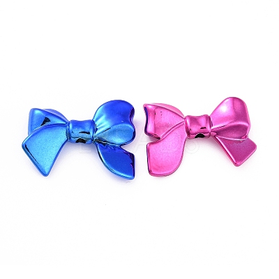 UV Plated Opaque Acrylic Beads OACR-P011-01H-1