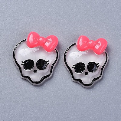 Halloween Theme Opaque Resin Cabochons X-RESI-D0003-03-1
