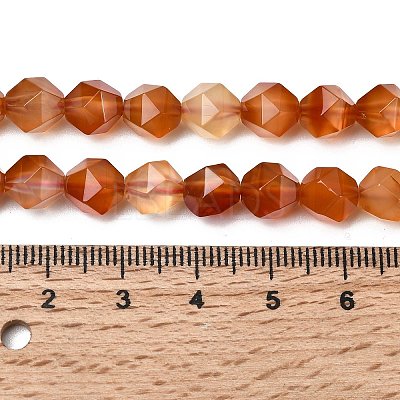 Natural Red Agate Beads Strands G-Z119-A02-02-1