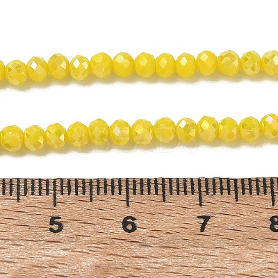 Electroplate Glass Beads Strands EGLA-A034-P3mm-B03-1