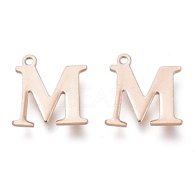 PVD Vacuum Plating  304 Stainless Steel Charms STAS-H112-M-RG-1