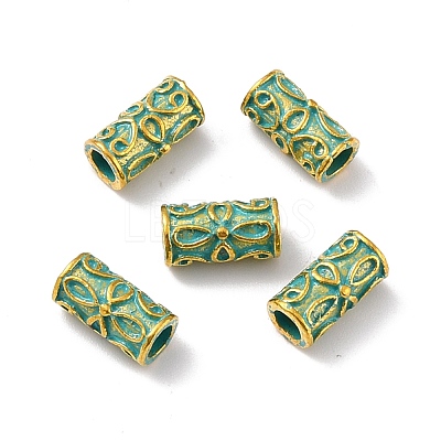 Tibetan Style Alloy Beads PALLOY-C154-39GGP-1