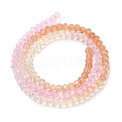 Transparent Painted Glass Beads Strands X-DGLA-A034-T3mm-A20-1