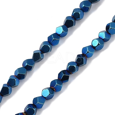 Electroplated Synthetic Non-magnetic Hematite Beads Strands G-A234-G03-01A-1