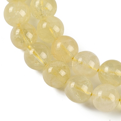 Natural Lemon Quartz(Heated) Beads Strands G-H062-A01-03-1
