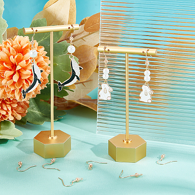 150Pcs Brass Round Beaded Earring Hooks KK-BBC0005-37-1