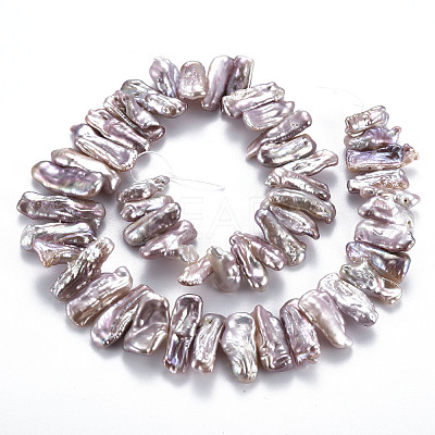 Natural Keshi Pearl Beads Strands PEAR-S020-H06-1