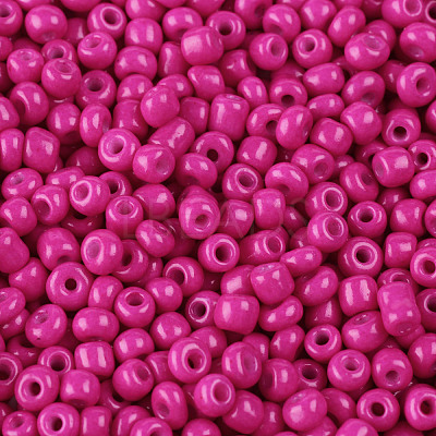 Baking Paint Glass Seed Beads SEED-US0003-4mm-K24-1