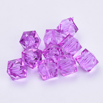 Transparent Acrylic Beads TACR-Q259-8mm-V48-1
