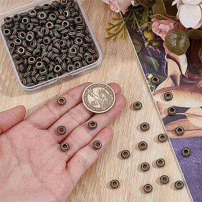 300Pcs Tibetan Style Alloy Beads FIND-HY0005-35-1