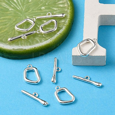 Alloy Toggle Clasps PALLOY-YW0002-22MS-1