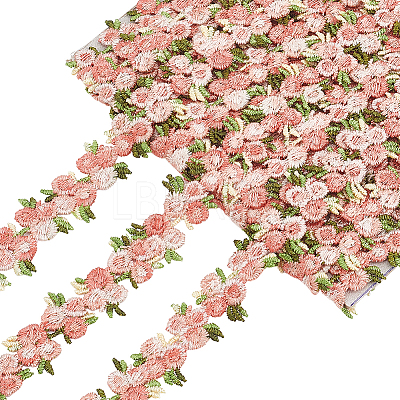 4.6~5Yards Flower Polyester Trim Ribbon OCOR-PH0001-97F-1