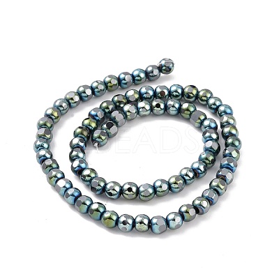 Electroplated Non-magnetic Synthetic Hematite Beads Strands G-G862-02-1