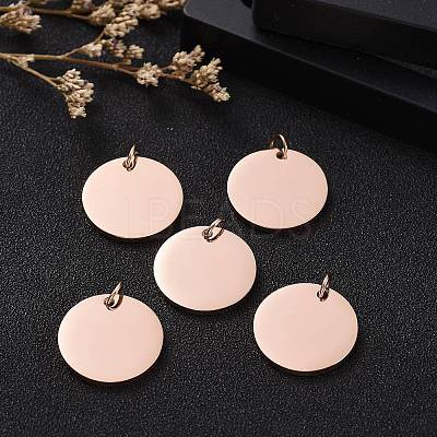 Ion Plating(IP) 304 Stainless Steel Pendants STAS-I311-32G-RG-1