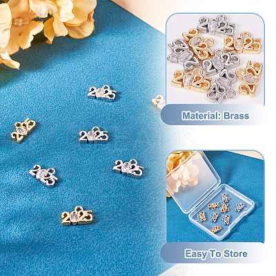 8Pcs 2 Colors Glass Charms KK-TA0001-77-1