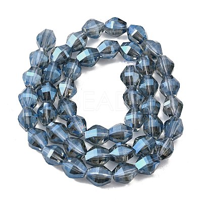 Electroplate Glass Beads Strands EGLA-L045-H-FR01-1