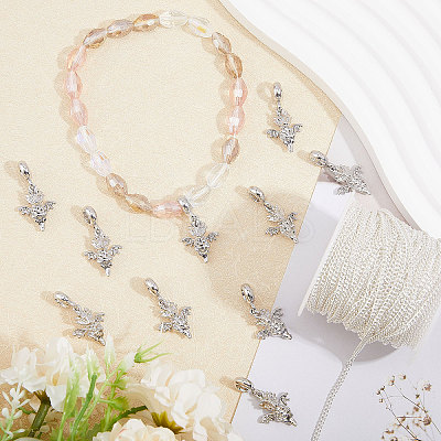 36Pcs Alloy European Dangle Charms MPDL-CA0001-06P-1
