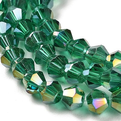 Transparent Electroplate Glass Beads Strands LS-EGLA-A039-T4mm-B10-1