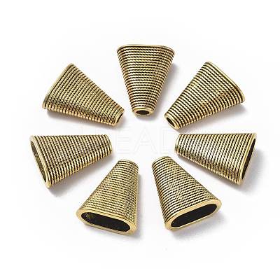Tibetan Style Bead Cones TIBEB-00957-AG-RS-1