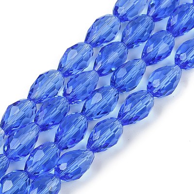 Transparent Glass Beads Strands EGLA-N013-T8mm-D10-1