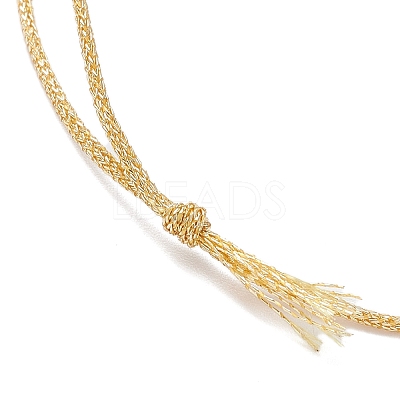 6Pcs 6 Colors Polyester Braided Cord Bracelet Making AJEW-JB01375-1
